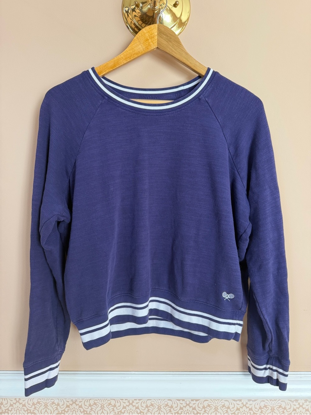 J. Crew purple Pullover sweatshirt 100% cotton